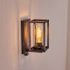 Portalis Wandlamp voor buiten Zwart, Zilver, 1-licht, Bewegingsmelder