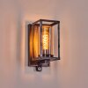 Portalis Wandlamp voor buiten Zwart, Zilver, 1-licht, Bewegingsmelder