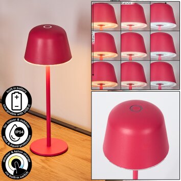 Asen Buiten tafellamp, Tafellamp LED Roze, 1-licht