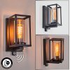 Portalis Wandlamp voor buiten Zwart, 1-licht, Bewegingsmelder