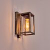 Portalis Wandlamp voor buiten Goud, Zwart, 1-licht, Bewegingsmelder