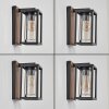 Portalis Wandlamp voor buiten Bruin, houtlook, Zwart, 1-licht