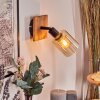 Aggebo Wandlamp, Wandspot Natuurlijke kleuren, Zwart, 1-licht