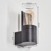 Morbak Wandlamp voor buiten Zwart, 1-licht