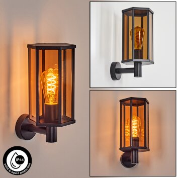 Monfanim Wandlamp voor buiten Zwart, 1-licht