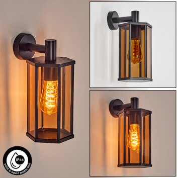 Monfanim Wandlamp voor buiten Zwart, 1-licht