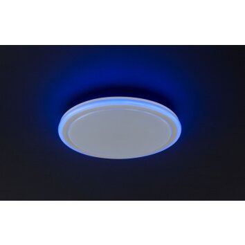 Wofi BODO Plafondlamp LED Wit, 1-licht, Afstandsbediening, Kleurwisselaar