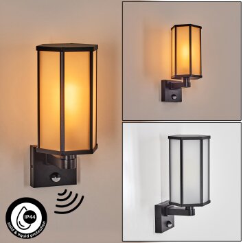 Monfanim Wandlamp voor buiten Zwart, 1-licht