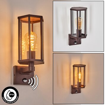 Monfanim Wandlamp voor buiten Roest, 1-licht