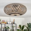 Bauro Plafondlamp 40 cm Zwart, 3-lichts