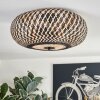 Bauro Plafondlamp 40 cm Zwart, 3-lichts