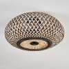 Bauro Plafondlamp 40 cm Zwart, 3-lichts