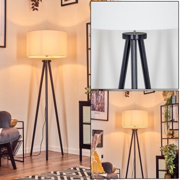 Flemming Staande lamp Zwart, 1-licht