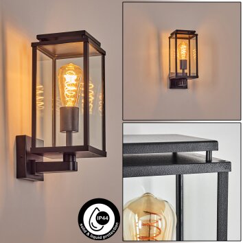 Cadafaes Wandlamp voor buiten Zwart, 1-licht