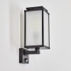 Cadafaes Wandlamp voor buiten Zwart, 1-licht, Bewegingsmelder