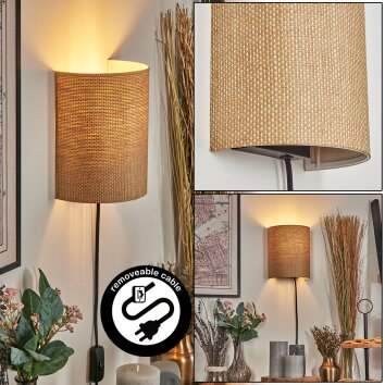 Viadores Licht omhoog & omlaag, Wandlamp Zwart, 1-licht