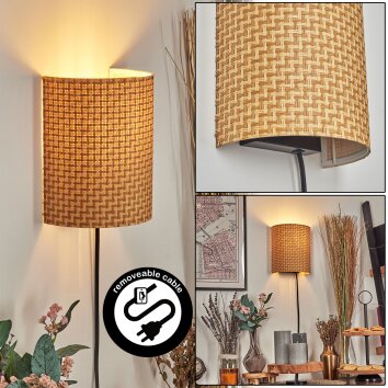 Viadores Licht omhoog & omlaag, Wandlamp Zwart, 1-licht