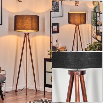 Flemming Staande lamp Donkerbruin, 1-licht