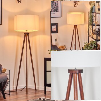 Flemming Staande lamp Donkerbruin, 1-licht