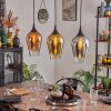 Ladrongueira Hanglamp Chroom, Goud, Duidelijk, Koperkleurig, Rookkleurig, 3-lichts