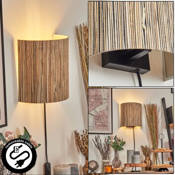 Viadores Licht omhoog & omlaag, Wandlamp Zwart, 1-licht