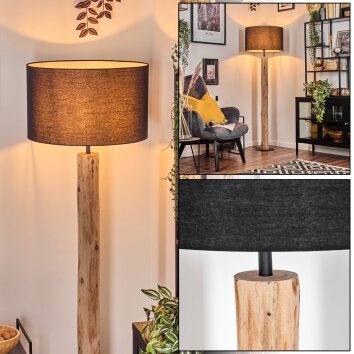 Flemming Staande lamp Natuurlijke kleuren, Zwart, 1-licht