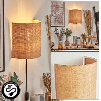 Viadores Licht omhoog & omlaag, Wandlamp Zwart, 1-licht