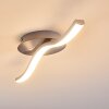 Nendaz Plafondlamp LED Nikkel mat, 1-licht