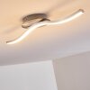Nendaz Plafondlamp LED Nikkel mat, 1-licht