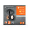 Ledvance Spot Plafondlamp LED Zwart, 1-licht