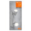 Ledvance Spot Plafondlamp LED Grijs, 2-lichts