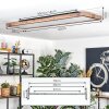 Salmi LED houtlook, Zwart, 1-licht, Afstandsbediening