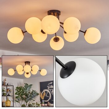 Gastor Plafondlamp, Kogellampje 87 cm Wit, 8-lichts