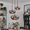 Mertola Hanglamp, Kogellampje Zwart, 3-lichts