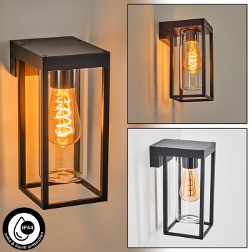 Lagarelhos Buitenlicht, Wandlamp voor buiten Zwart, 1-licht