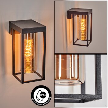 Lagarelhos Buitenlicht, Wandlamp voor buiten Zwart, 1-licht