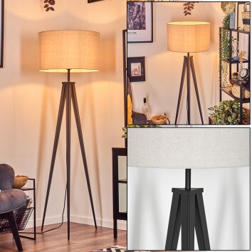 Flemming Staande lamp Zwart, 1-licht