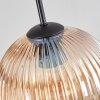 Koyoto Hanglamp, Kogellampje 35 cm Amber, Duidelijk, 4-lichts