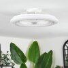 Benasal Plafondlamp, Plafondventilator met verlichting Wit, 1-licht, Afstandsbediening