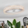 Benasal Plafondlamp, Plafondventilator met verlichting Natuurlijke kleuren, Wit, 1-licht, Afstandsbediening