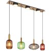 Globo NORMY Hanglamp Messing, 4-lichts