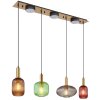 Globo NORMY Hanglamp Messing, 4-lichts