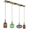 Globo NORMY Hanglamp Messing, 4-lichts