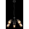 Globo GERLY Hanglamp Zwart, 5-lichts