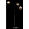 Globo Newcastle Staande lamp Zwart, 3-lichts