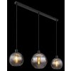 Globo Newcastle Hanglamp Zwart, 3-lichts