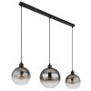 Globo Newcastle Hanglamp Zwart, 3-lichts