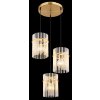 Globo Gorley Hanglamp Goud, 3-lichts