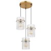 Globo Gorley Hanglamp Goud, 3-lichts