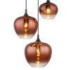 Globo Maxy Hanglamp Chroom, Zwart, 3-lichts